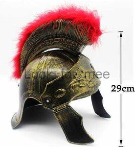 Halloween Props Hjälm General Hat Spartan Warrior Knight Hjälm Cosplay Show Cap Roman Warrior Ancient Roman Warrior Hat HKD230823