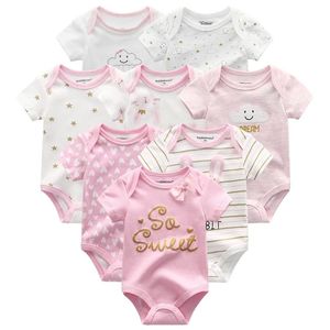 8pcs Lot Baby Rompers in cotone tute da neonato Rupas de Bebe Boy Girl Girlsuuit Clothing for Children Massura inverno 201122679
