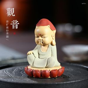 Tea Pets |ore Furnishing Articles Pet Lovely Violet Arenaceous Guanyin Accessories To Play A Single Price