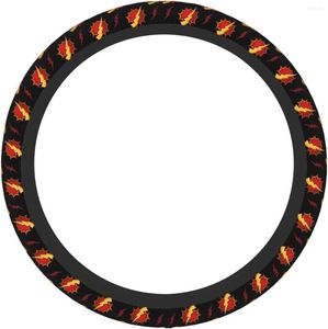 Steering Wheel Covers Flash Thunder CoverUniversal 15 Car Accessories Anti-Slip Breathable Elastic Truck Protecto
