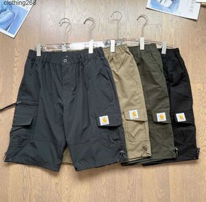 Högversion lastbyxor herr shorts carhart designer byxor broderi lösa korta swatpants herr sommar shorts