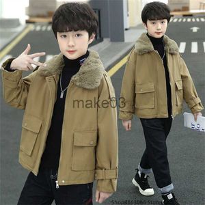 Casaco Down 2022 New Winter Children's Warm Cotton Jackets Coats Boys Jacket Short Quilted Crianças Roupas menino