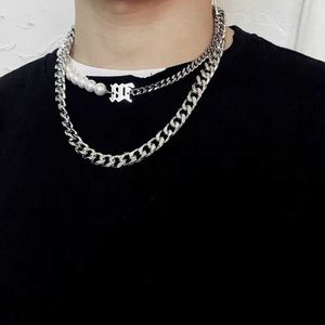 Designer kubanischer Kettenmodische und Frauen Trend INS Hip Hop übertrieben Titanstahl verblassen nicht die High Street Rough