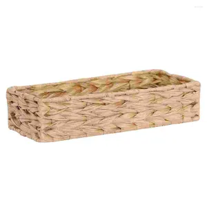 Storage Bottles Room Woven Basket Simple Household Container Organizing Exquisite Wicker