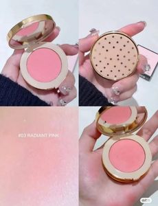 2023 Silky Blush Powder 4 Colors 부드러운 장미 부드러운 살구 빛나는 분홍색 밝은 산호 매장 팔레트 5.5g Fard a joues poudre soyeuse