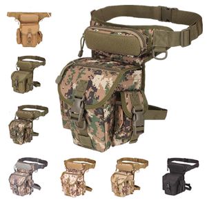 Pacote de mochila EDC Tactical Military Drop Leg Saco Tool Fanny Thin Pack Pacote Coloque Motocicleta Molle Molle 230822