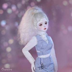 Dolls Aurola BJD Doll 16 Ynly أنثى جسم تصميم قميص أبيض وخصيص مخطط راتنج Girl Doll Doll Fail For Kids 230822