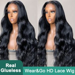 13x4 Body Wave 30 Inch HD Spets Frontal Wigs Human Hair On Sale 180% 13x6 Glueless Brasilian Ready to Wear Transparent spets peruker