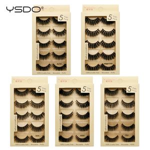 False Eyelashes YSDO 50 Pairs Wholesale eyelashes natural long 3d mink false eye lashes makeup eyelash maquiagem 230822