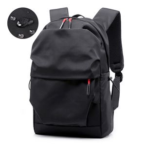 School Bags Multifunction Waterproof Backpack Men Luxury Student Notebook Backpacks Casual Pleated 156 Inch Laptop Bag For 230823