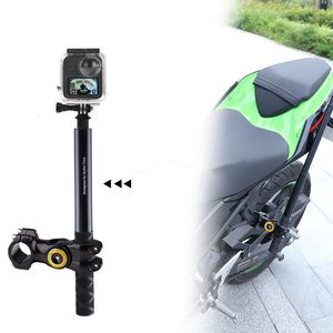 Altri prodotti per fotocamera moto motociclette Mount Monte Regolazione Selfie Stick Bicycle Monopode per GoPro 11 10 9 DJI Insta360 One X3 R Accessorio 230823