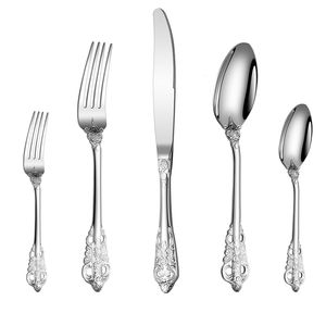 304 stainless steel tableware knife fork spoon Silver Palace European Hotel Western Food Steak Knife