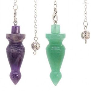 Colares pendentes Kft Crystal Scepter Pendulum para doar Cristais de Ametistas de Pedra Natura