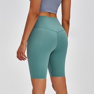 Yoga Allinea Shorts Lu-85 High Waist Biker Tennis Golf Sports Ty Leggings Fitness Capris Women Weeing Fashion Gym Pants265u