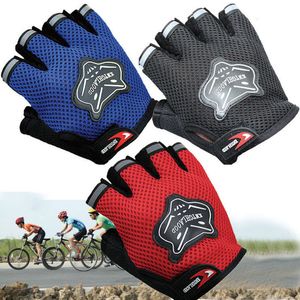 Five Fingers Gloves Kids Adult Half Finger Mesh Cycling Climbing Outdoor Sport Bicycle Bike Children Men Women Anti SlipBreathable Glove 230823