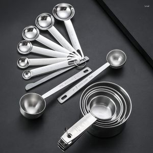 Measuring Tools Stainless Steel Spoon Cup Set Kitchen Baking With Scale And Seasoning