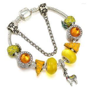 Gioielli di formaggio giallo Strand Giorona dolce Dolcetto Bracciale originale Bracciale originale Accessori di moda ananas