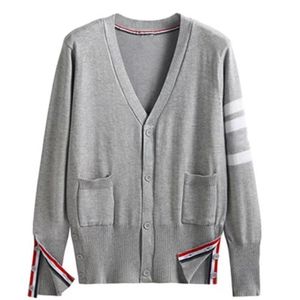 Sweaters designer mens sweater womens sweater sbutton splicing knit striped cardigan v neck sweater Loose cardigan Coat for men and women couple attire fashionable