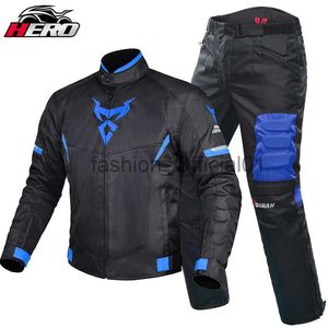 Motorcycle Jacket Protection Suit Men Summer Breathable Lightweight Mesh Cycling Moto Jacket Protector Motocross Suit x0823