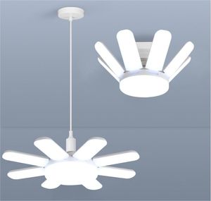 E27 LED -Glühbirnen -Lüfter -Klingen -Timing -Lampe 220V110V 28W 200W faltbare LED -Industrie -Glühbirnenlampe für Home Deckenleuchte Garagenlichtlicht