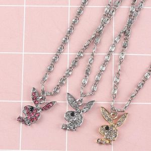 Catene Corean Fashion Crystal Crystal Necklace per le donne Clavicle Chain Y2K Statement Gioielli Accessori Collette Para Mujer