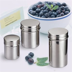 High-quality Storage Bottles & Jars 304 stainless steel sealed cans portable storage tank milk tea cans seasoning jar wholesale