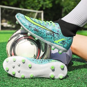 Säkerhetsskor varumärke Fashion Professional Football Boots för män Kvinnor Handla strumpor Sneakers Soccer FGTF Futsal Cleats Botas de Futbol 230822