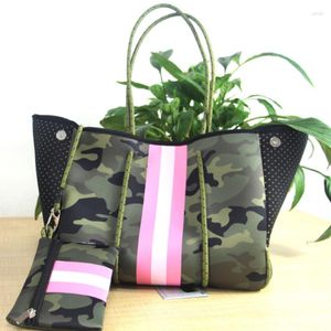 Evening Bags Luxury Diving Fabric Neoprene Women Handbag Shoulder Large-capacity Brand Casual Tote Bag Top-Handle