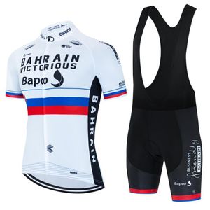 Cykeltröja sätter MTB Clothes Man Pro Team 2023 Sportswear Sports Set Bahrain Bycicle Men's kostym Summer Bike Tricuta Clothing Cycle 230823