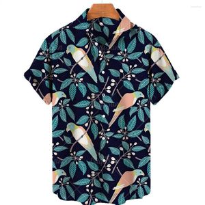 Camisas casuais masculinas 2023 Hawaiian 3D Print Festa Vintage Holiday Holiday Male tops S-5xl para homens