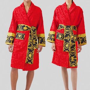 Men's Robes Luxury fleece Pure men's and women's couple home trendy cotton bathrobes clothes55