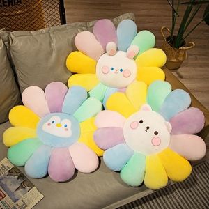 Plush Dolls Decorative Cushion Of Flowers With Animals Flower Animal Pillow Stuffed Fluffy 230823