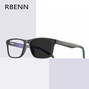 ブルーライトブロッキングメガネRbenn Pochromic Reading Glasses Men Men Ultralight TR90 Frame Perbyopia Eyeglasses with CR-39レンズ0.75 1.75 2.25 5.0 230823
