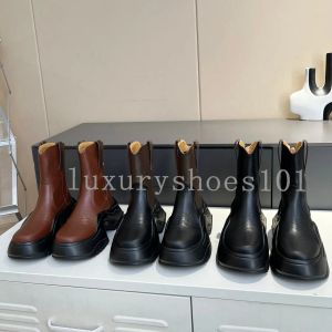 Designer Archlight Boots Frauen Knöchelplattform Stiefel Mode Squad Chunky Boot Wolle Winter Lederstiefel Größe 35-40