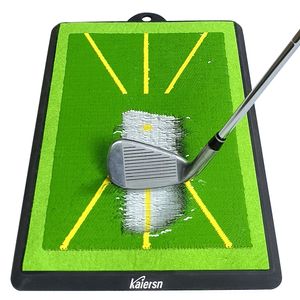 Inne produkty golfowe Wysokiej jakości podkładka treningowa do wykrywania huśtawki Piłka Matting Trace Directional Mata Pats Practice 230822