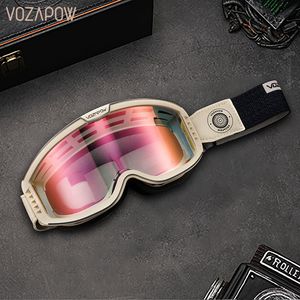 Augenwear im Freien polarisierte P -Ochrom -Motorradbrille 3 in 1 Retro -Motocross -Zykling -Sonnenbrille Antifog Windproof Universal Brille 230822