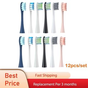 Toothbrushes Head 12PCS Replacement Tooth Brush Heads For All Oclean X  X PRO  Z1  F1  One  Air 2  SE Sonic Soft Electric Toothbrush Cleaning 230823