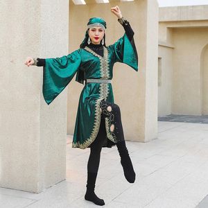 Abbigliamento da palcoscenico Baladi Shaabi Folk Costume abito da ballo del ventre per donne con paillettes femminili abiti da ballo orientale femminile