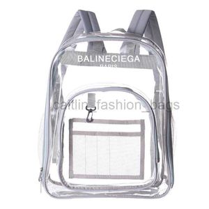 2023 Heißer Verkauf Rucksack Designer Tasche Transparenter Rucksack Bedruckbar Superior Wasserdicht Kreative Reise Klar Jelly Bag caitlin_fashion_bags