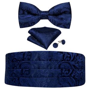 Neckkrawatte Set Brand Royal Blue Cummerbund für Männer formelle Bogen Gentlemen Tuxedo -Accessoires Hochzeitshemd Dekor 230822