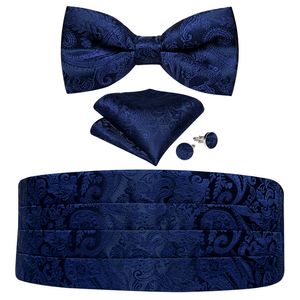 Seal Tie Set Brand Королевский синий Cummerbund для мужчин формальный лук джентльменский смокинг