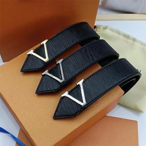 Mode Men's Designer Belt Classic Fashion Leather Rands Belt Casual Letter Smooth Buckle Women's Belt Bredd 3,8 cm Jeans Matchande Style 400