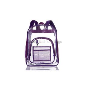 2023 Hot Sell Rucksack Transparente Designer-Tasche modisch bedruckbar wasserdicht kreativ überlegen Reise klar Rucksack Jelly Bags caitlin_fashion_bags05