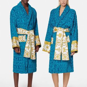 Мужская одежда для сонной одежды мужская женская халат халат Шалл воротник хлопок мягкий пушистый дизайнерский дизайнерский бренд роскошный винтажный халат пижама унисекс любители заправки 1414