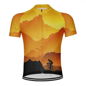 Rennjacken Mountain 2023 Mann Radfahren Jersey Kurzschlärm Fahrradhemd Fahrrad mit Straßenkleidung MTB Kleidung