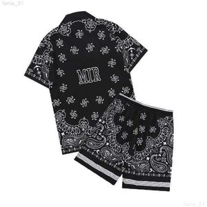 Mans Summer Designer Graffiti Suit Print Fashion Man T-shirt Bawełniane koszulki Luksusowe T-Hop Hop Hop Streetwear T-shirty Amirs Suit 07