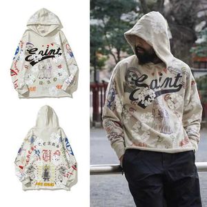 Sweatshirts Erkek Tasarımcı Hoodies Fashion Street Giyim Saint Mixxxx Kot Gözyaşları CO Markalı Kapok Günlük Kapüşonlu Kazak Erkekler