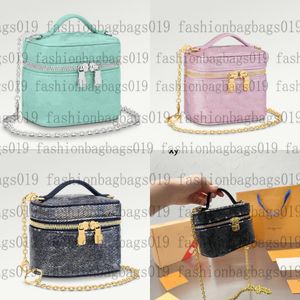 23SS MICRO VANITY Bag BB Iridescent Cosmetic Bag MINI Chain Bag Totes Handbag Shoulder Bag Woman Luxury Designer Crossbody High Quality Purse M82193 M82168 M45165