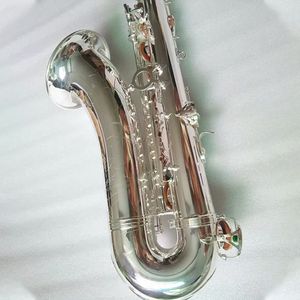 Silver 875 B-Flat Professional Tenor Saxophone All-Silver جعلت أكثر صك جاز Tenor Sax