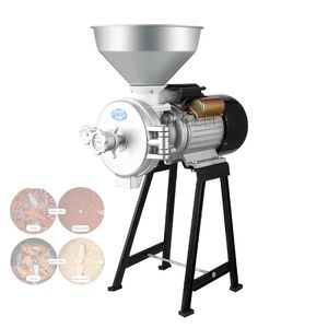 220V Electric Grinding Machine Grain Spice Corn Crusher Household Commercial Wet and Dry Dry Food Mill Powder Flour